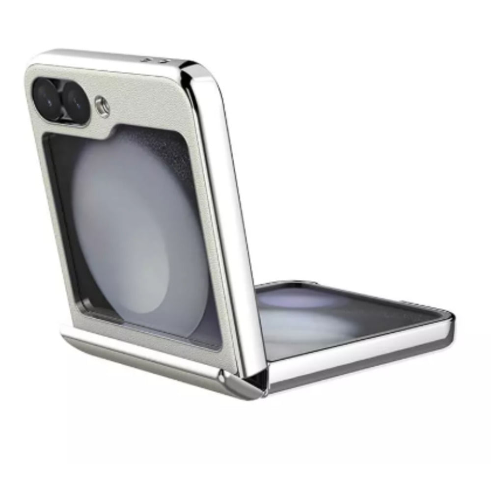 Case Camshield Flip Leather para Samsung Galaxy Z Flip6 - BLANCO