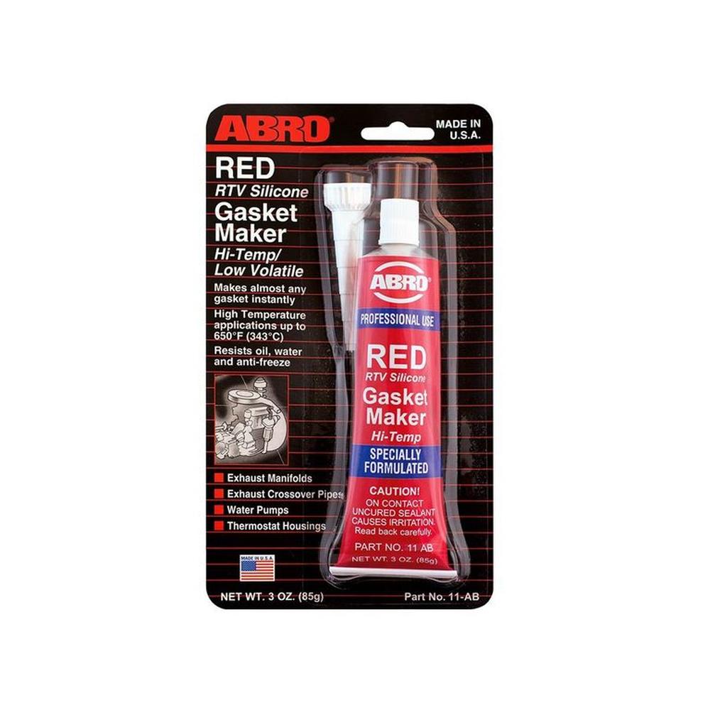 ABRO Silicona Automotriz Roja 11-AB - 3 Oz Americana