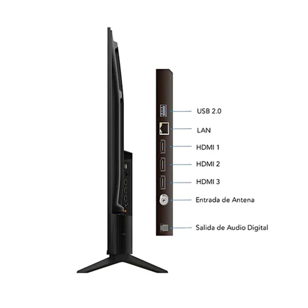 Televisor TCL 55 55V6C 2025 LED 4K UHD Google TV Negro| Promart