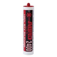 ABRO Silicona Automotriz Roja 2400 - 10 Oz Americana