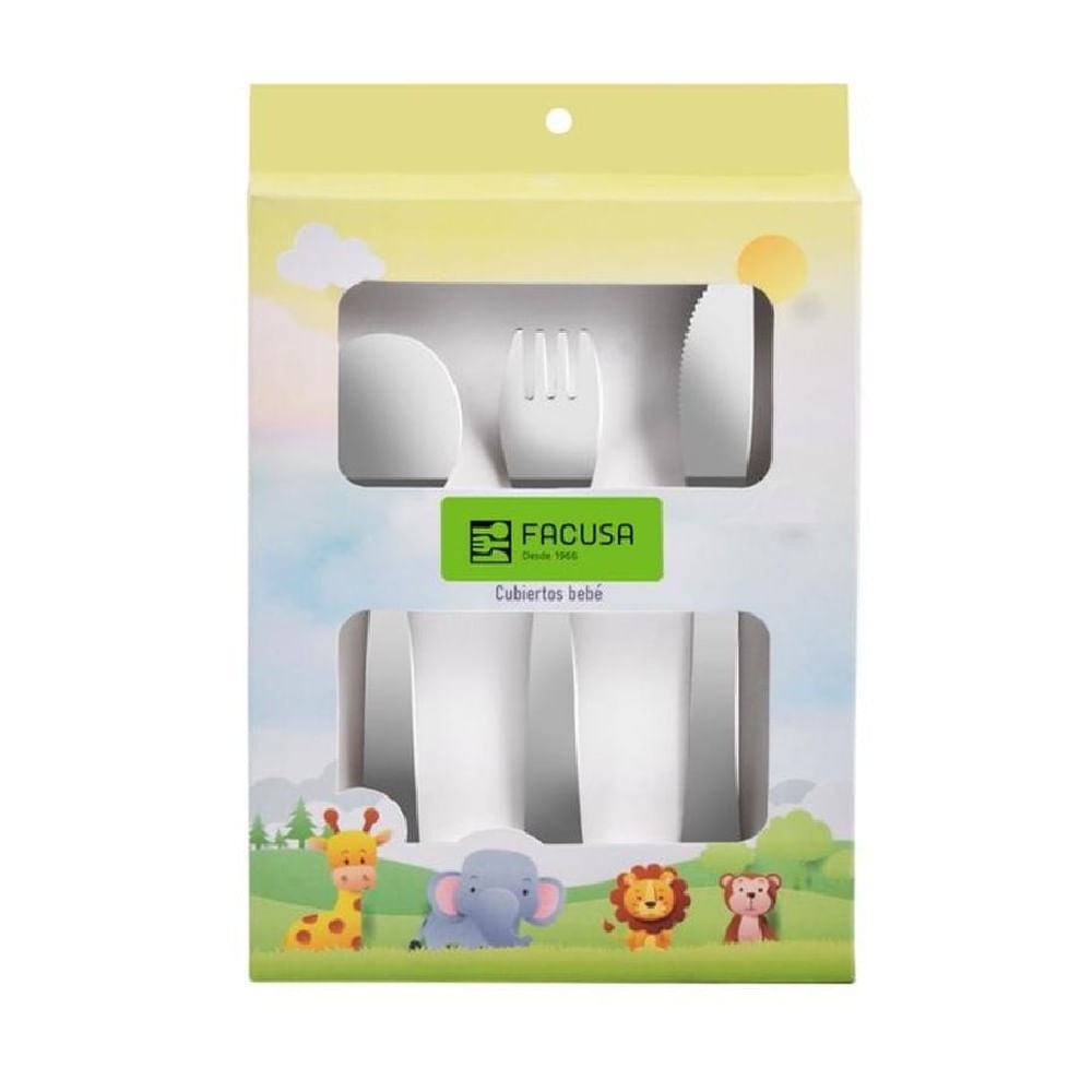 SET CUBIERTOS BEBE X 3 PZ MODELO Simba- FACUSA