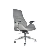 Silla Ergonómica Markus Presidente Gris Cuero Ofideas