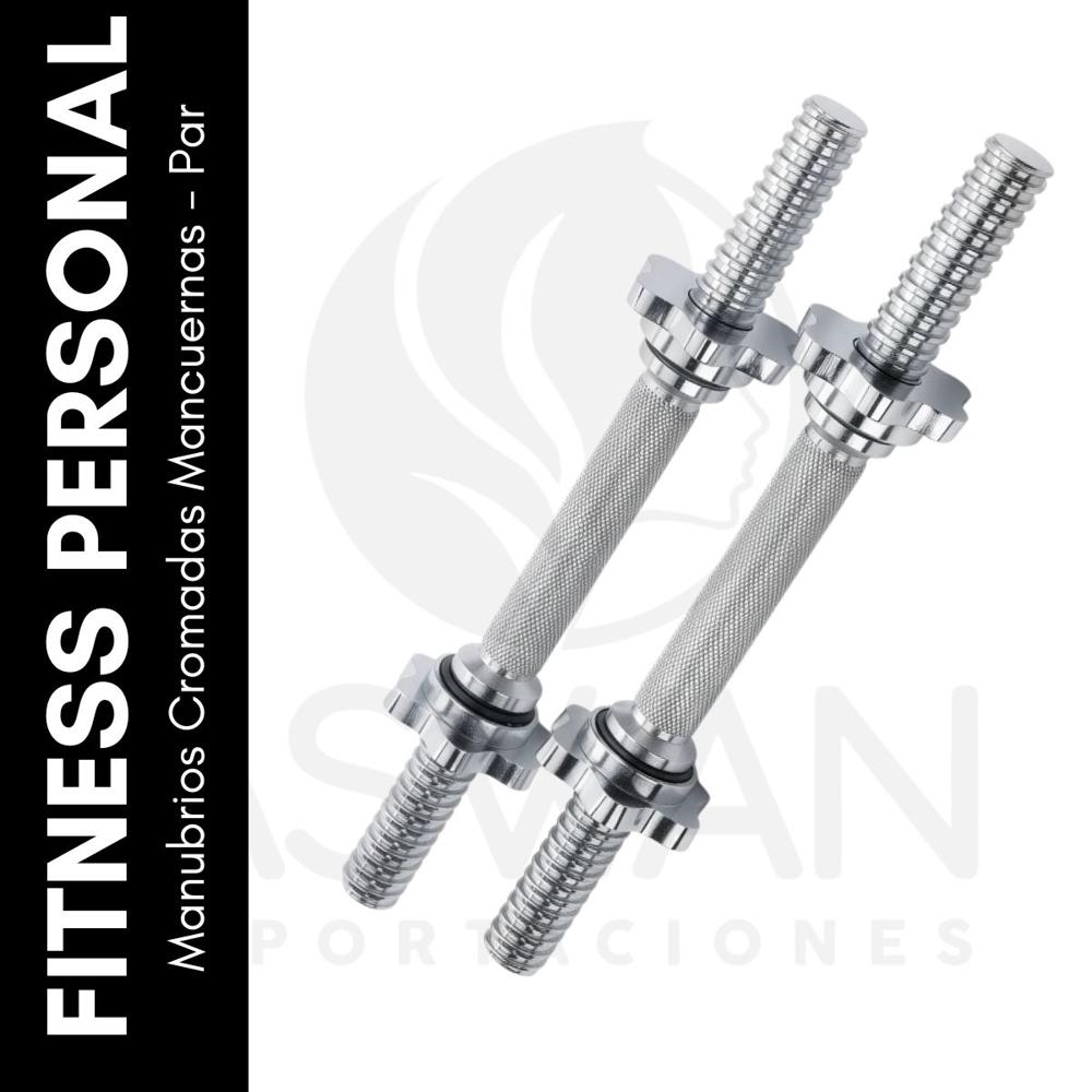 Manubrios Cromadas Mancuernas - Par