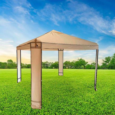 Toldo Premium Terraza 3x3m estructura metalica Beige