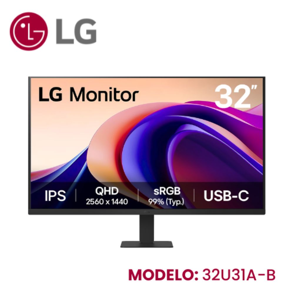 MONITOR LG LED 32"" IPS QHD 32U631A 100HZ