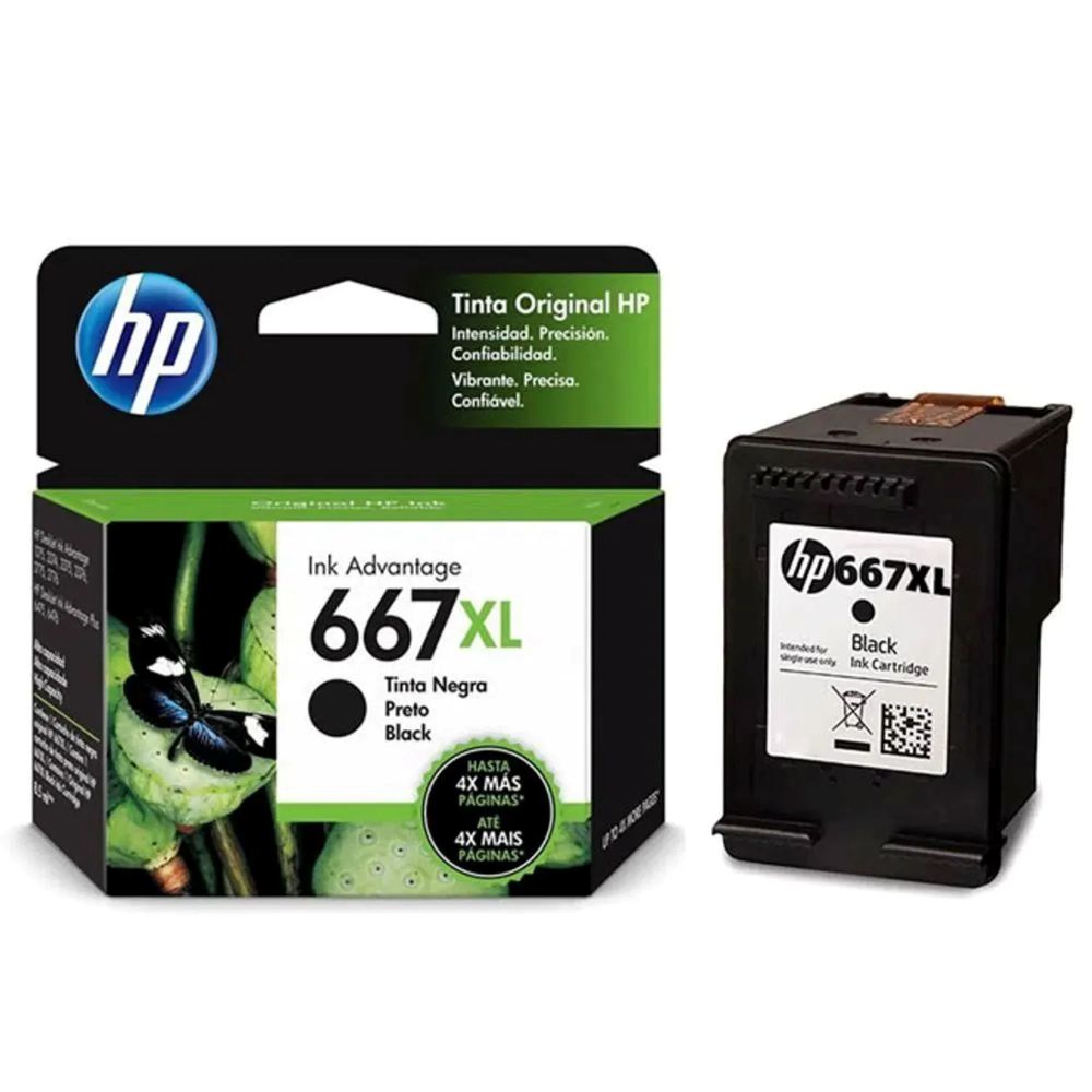 TINTA HP 3YM81AL (667XL) BLACK (DJ 2775 / 4175)