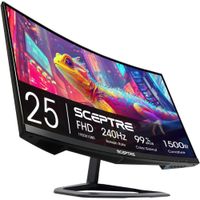 Sceptre 24,5"" FHD Curvo 240 Hz 1 ms FreeSync DisplayPort/HDMI Blue Light R1500 Altavoces