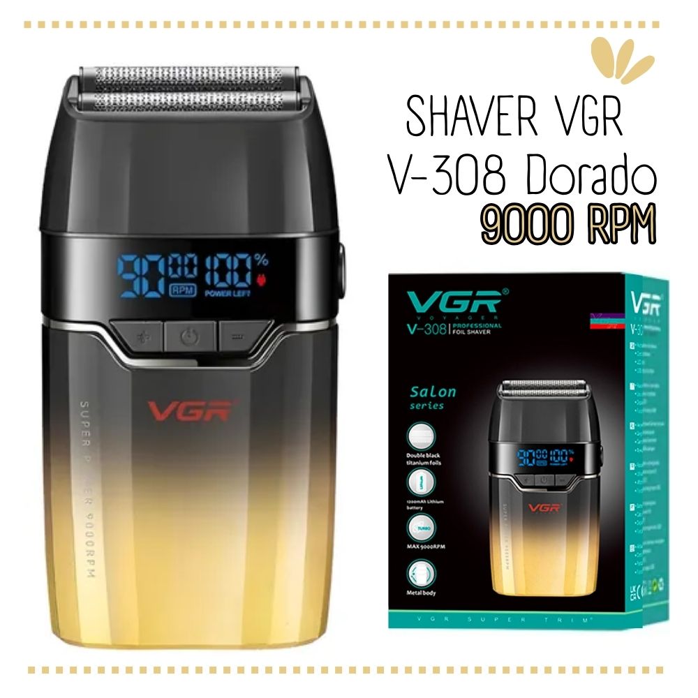 SHAVER RECARGABLE VGR V-308 - DORADO
