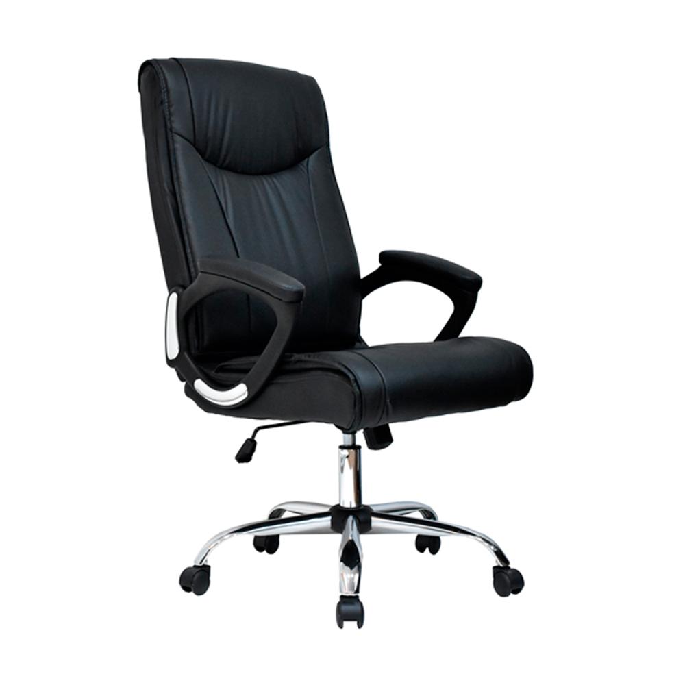 Silla Ergonómica Vera Presidente Cuero Negro Ofideas