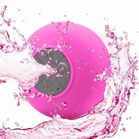 Parlante de Ducha Bluetooth Manos Libres Micrófono Integrado Contesta Llamadas Fucsia