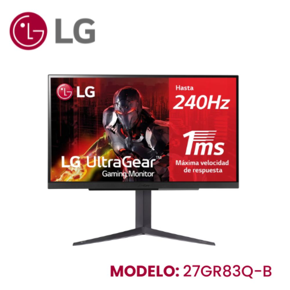 MONITOR LG LED 27GR83Q 27"" 1MS 240HZ QHD