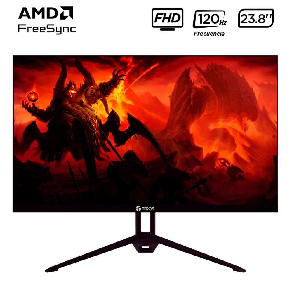Monitor plano TEROS TE-2415S, 23.8"" FHD IPS, HDMI, DP