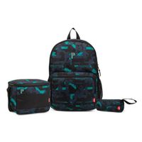 PACK MOCHILA PORTA PORTAMAR TYKRON3 PIEZAS MOCHILA LONCHERA CARTUCHERA