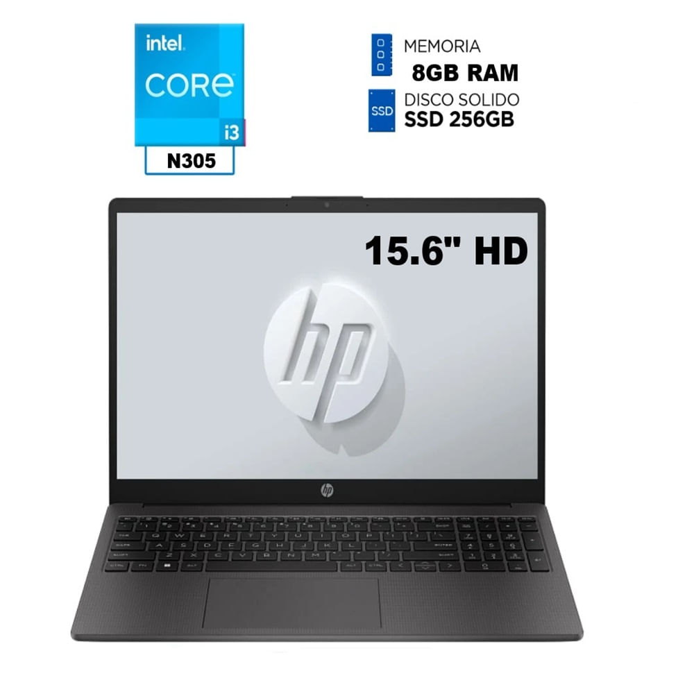 LAPTOP HP INTEL CORE I3 N305 RAM 8GB 256GB 15.6 PULGADAS HD
