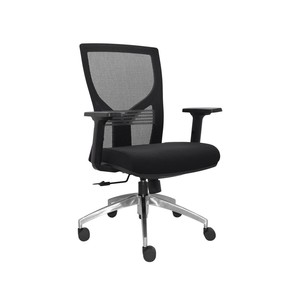 Silla Ergonómica Tom Gerente Aluminio negro 1D Ofideas