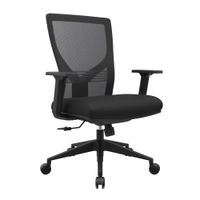 Silla Ergonómica Tom Gerente Nylon negro 1D  Ofideas