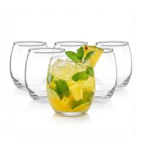 Vasos Vidrio 340 ml para Bebidas y Postres x12