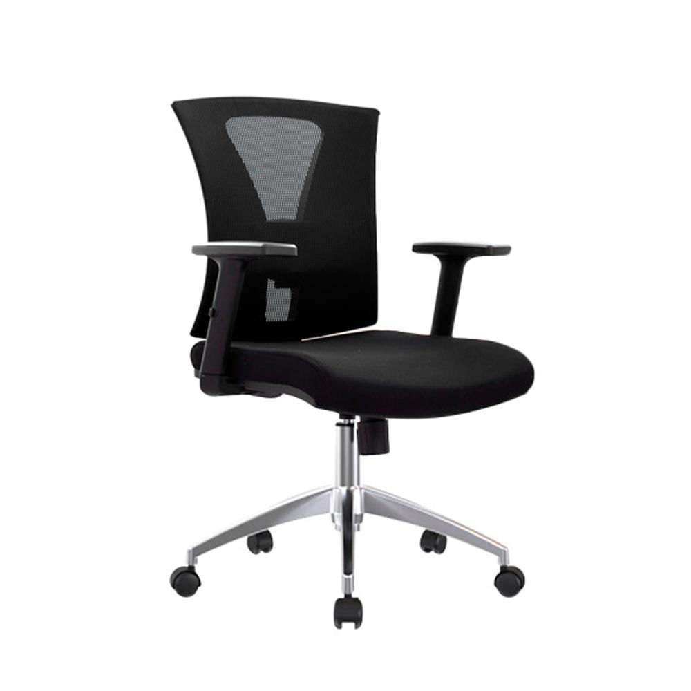 Silla Ergonómica Nix Gerente Brazos 3D Aluminio Negro Ofideas