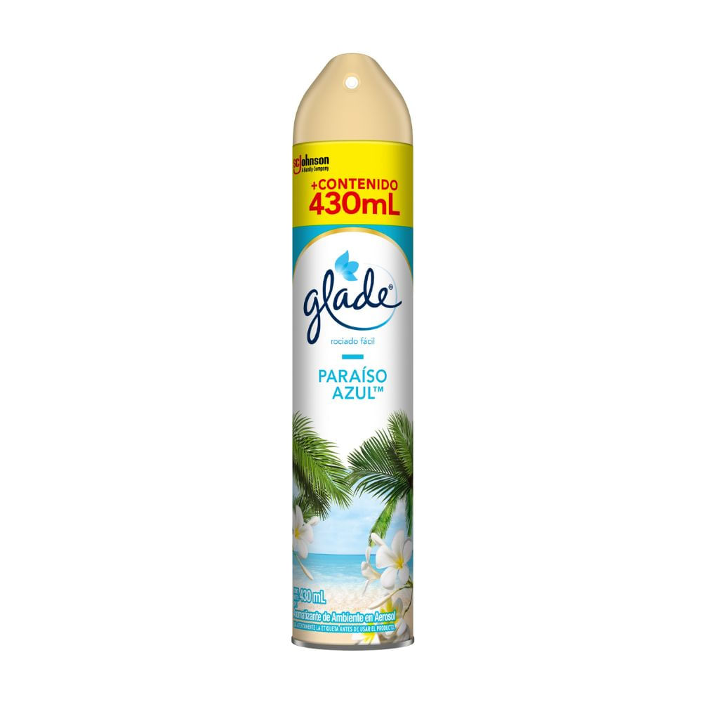 Ambientador Aerosol Glade Paraiso Azul 430ml