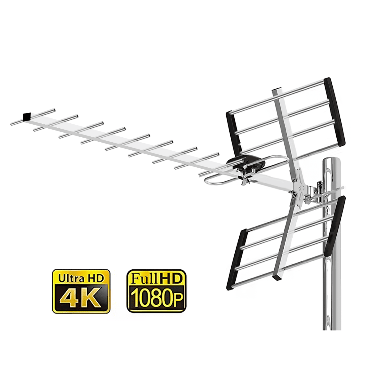 Antena Digital Tdt Exterior 20dbi Soporta 3 Televisores