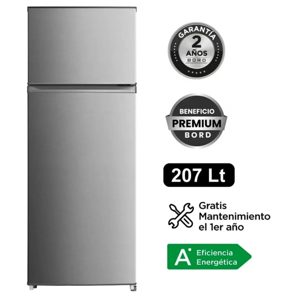REFRIGERADORA BORD 207LT FROST RE207FS-M SILVER