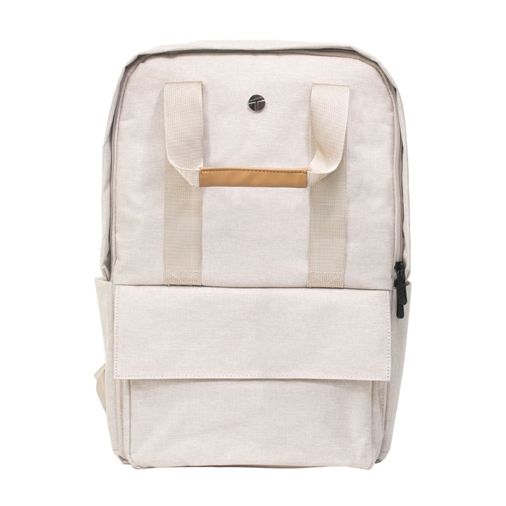 MOCHILA TEROS CITY II BEIGE TE-9026BG PARA NOTEBOOKS HASTA 15.6 PULG