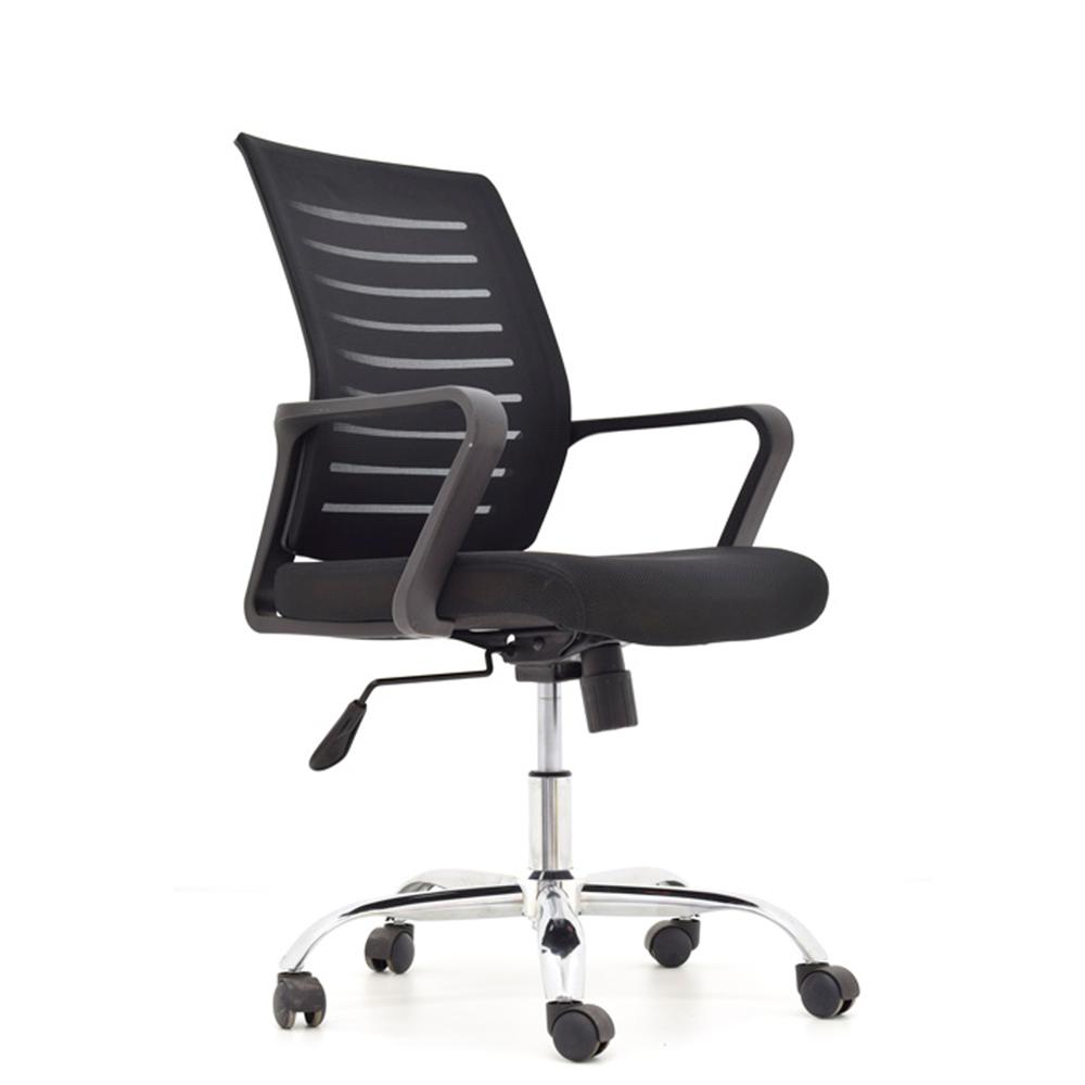 Silla Ergonómica Onix Gerente Cromado Negro Ofideas