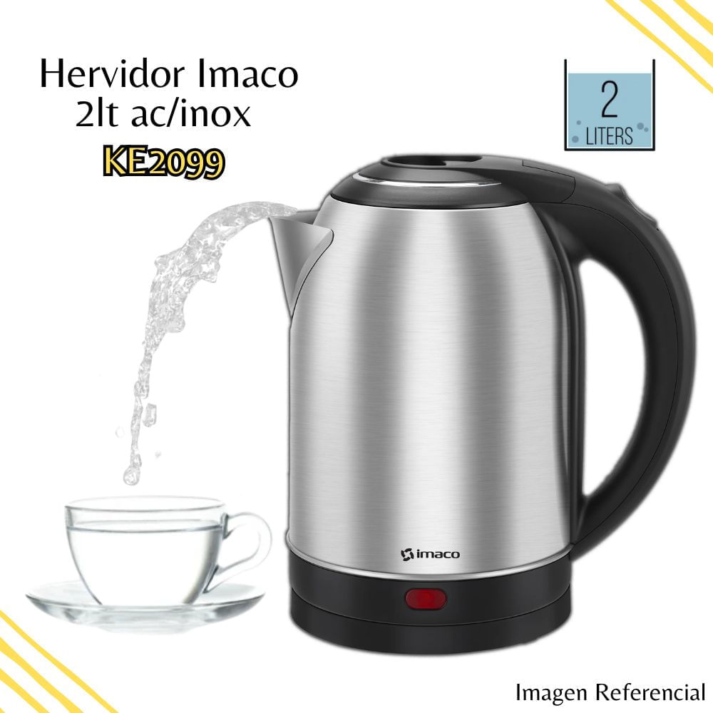 Hervidor Eléctrico 2 Litros Ac/inox Ke2099 Imaco