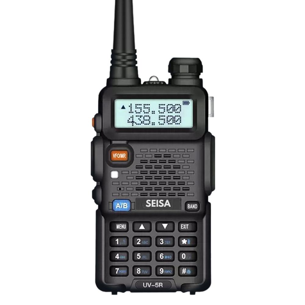 Walkie Talkie SEISA 8W VHF/UHF IP67 Doble Banda 128 Canales FM VOX Alcance 5 km ST-UV5R