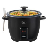Olla Arrocera Oster 1.8l Antiadherente Diamondforce 10 Tazas Negra