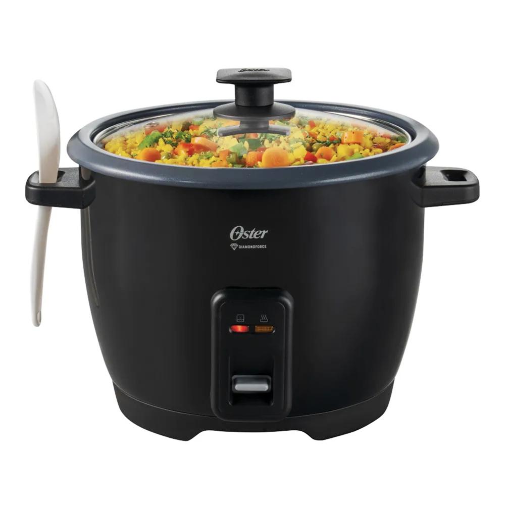 Olla Arrocera Oster 1.8l Antiadherente Diamondforce 10 Tazas Negra