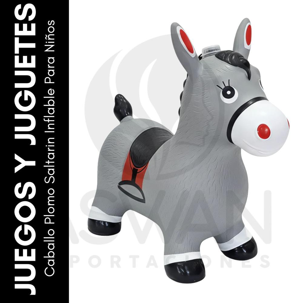 Caballo Plomo Saltarin Inflable Para Niños
