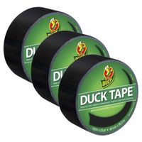 DUCK TAPE Cinta Adhesiva Duct 48mm x 20yds Negro Pack x 3