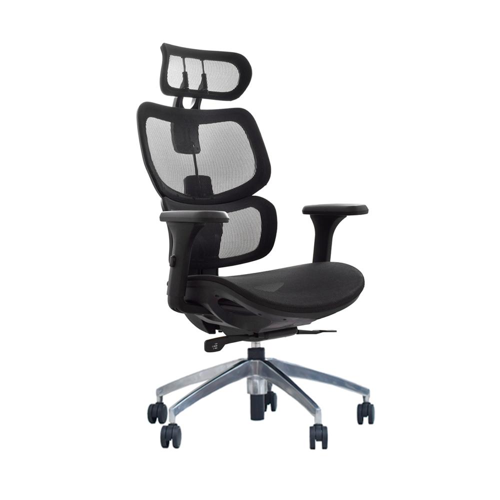 Silla Ergonómica Sam Presidente Aluminio Negro Ofideas