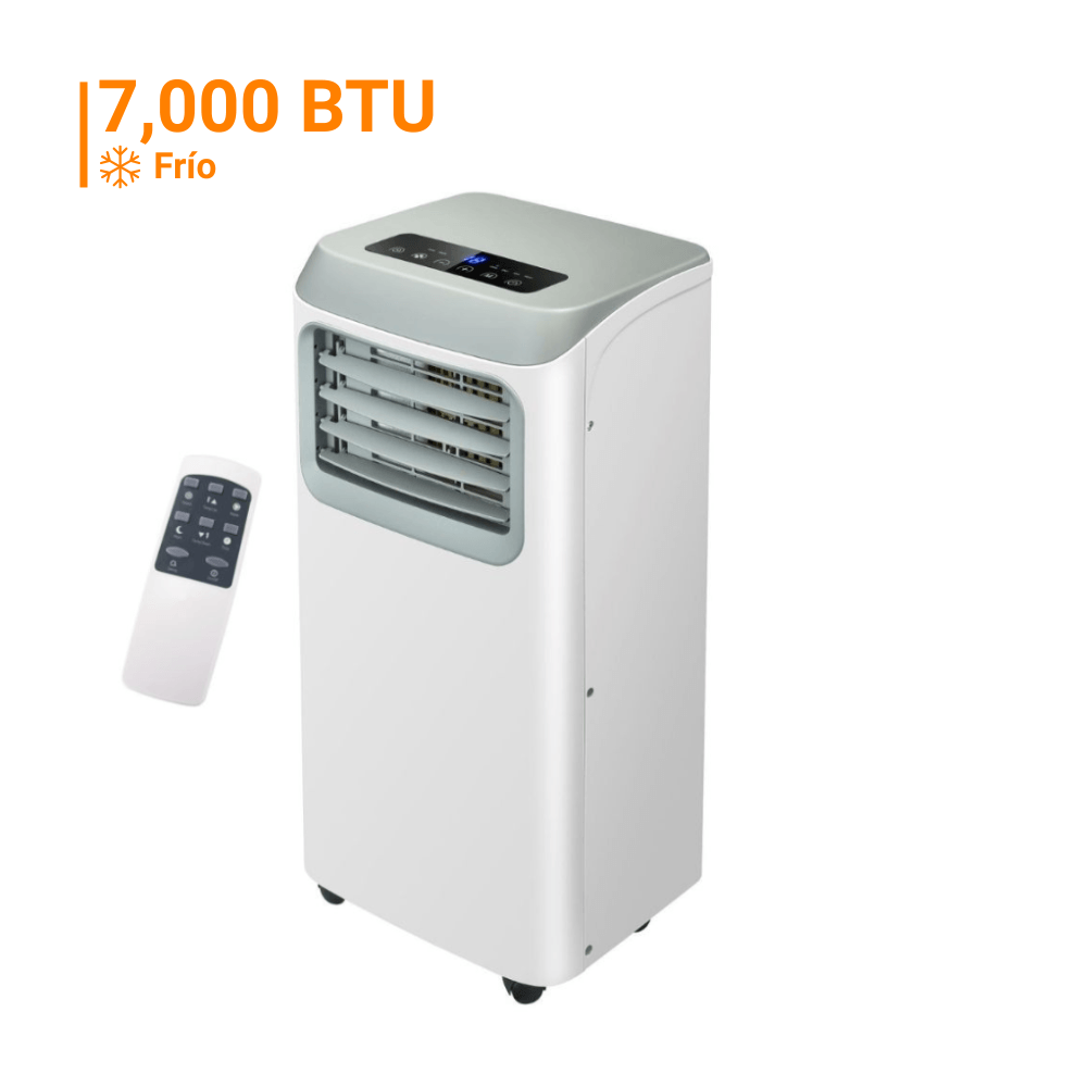 Aire Acondicionado Portátil 7000 BTU Orange On/Off Blanco
