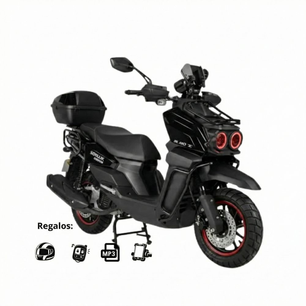 Moto Scooter SL150 T5 150cc Automática Negro