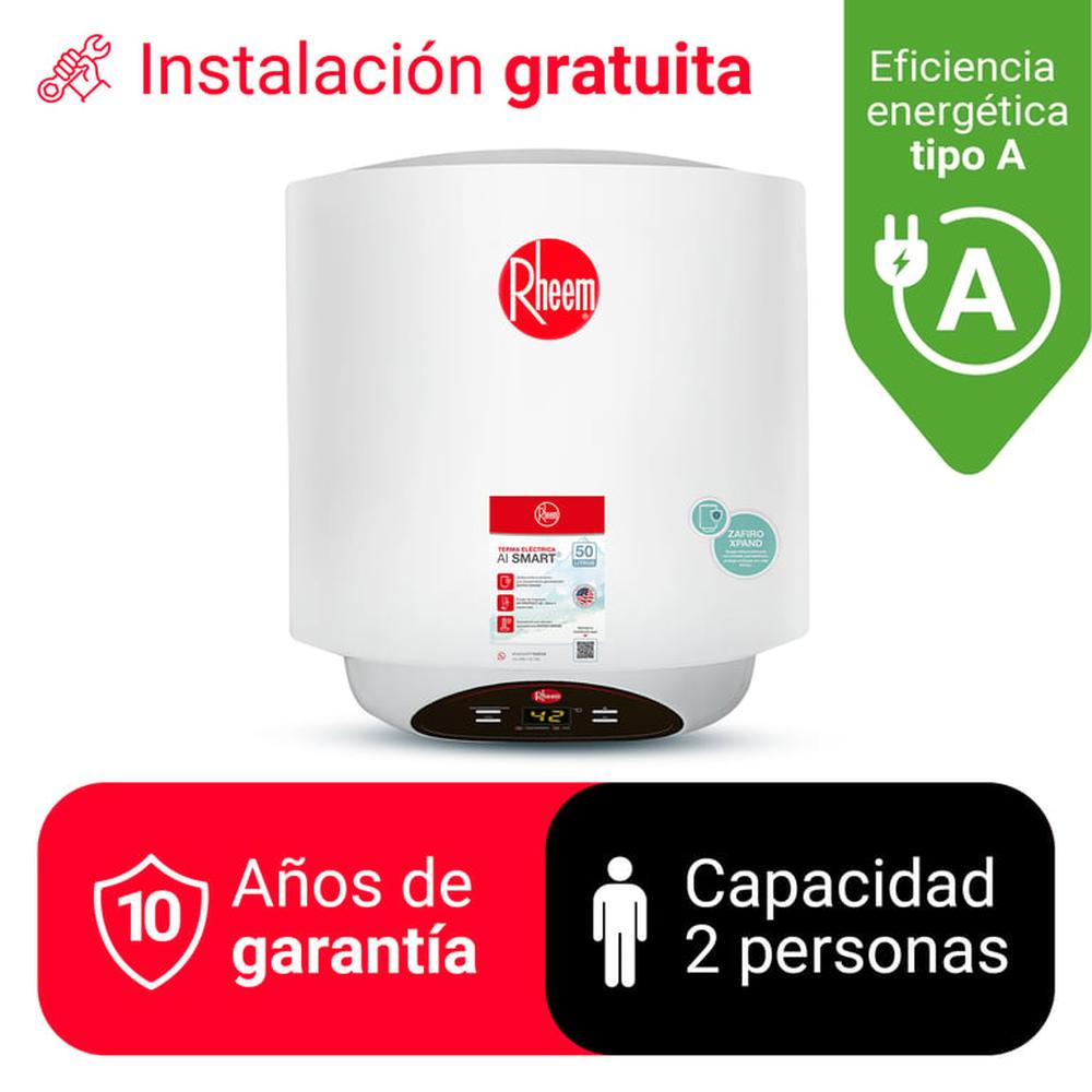 TERMA ELÉCTRICA 50L RHEEM AI SMART TERMA ELÉCTRICA 50L RHEEM AI SMART