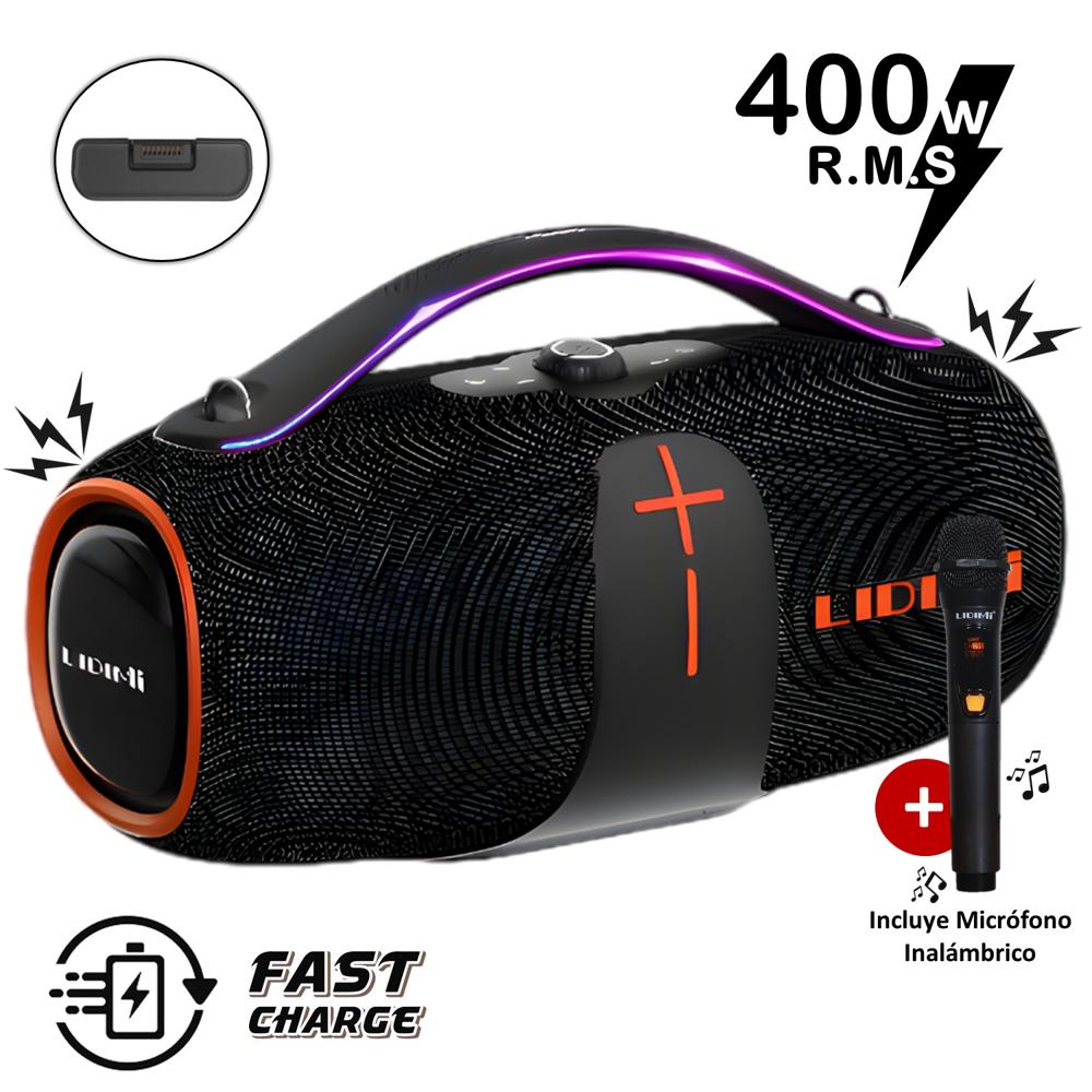 Parlante Bluetooth Lidimi Super 400W D-S655 Extra Bass USB TWS