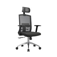 Silla Ergonómica Monk Syncro Presidente Aluminio Negro Ofideas