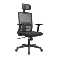 Silla Ergonómica Monk Syncro Presidente Nylon Negro  Ofideas