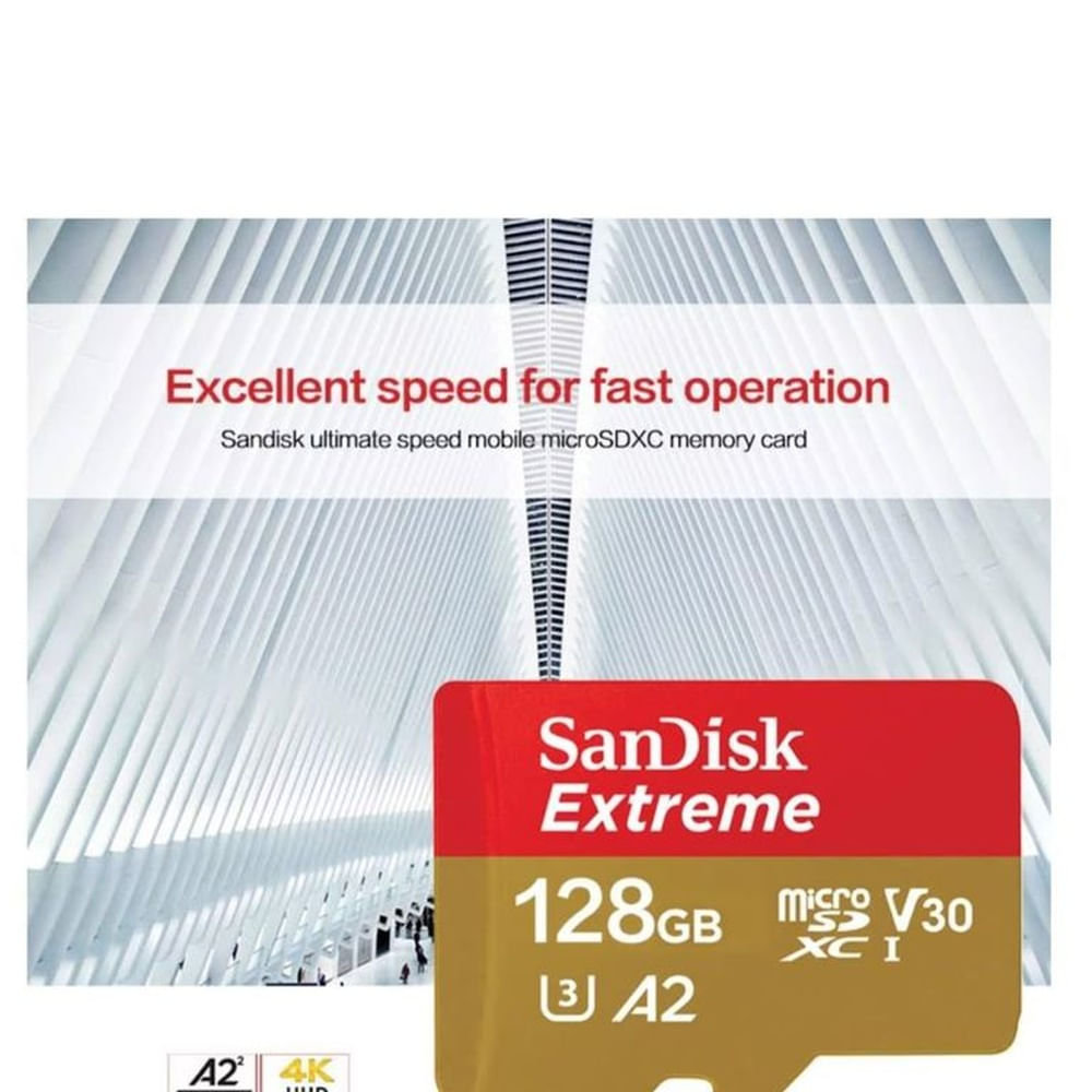 Tarjeta de memoria SanDisk extreme 128GB 190 MBS