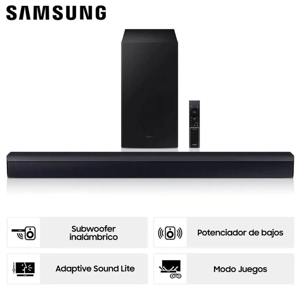 SOUNDBAR SAMSUNG Bluetooth 300 W 2.1CH HW-C450/PE NEGRO