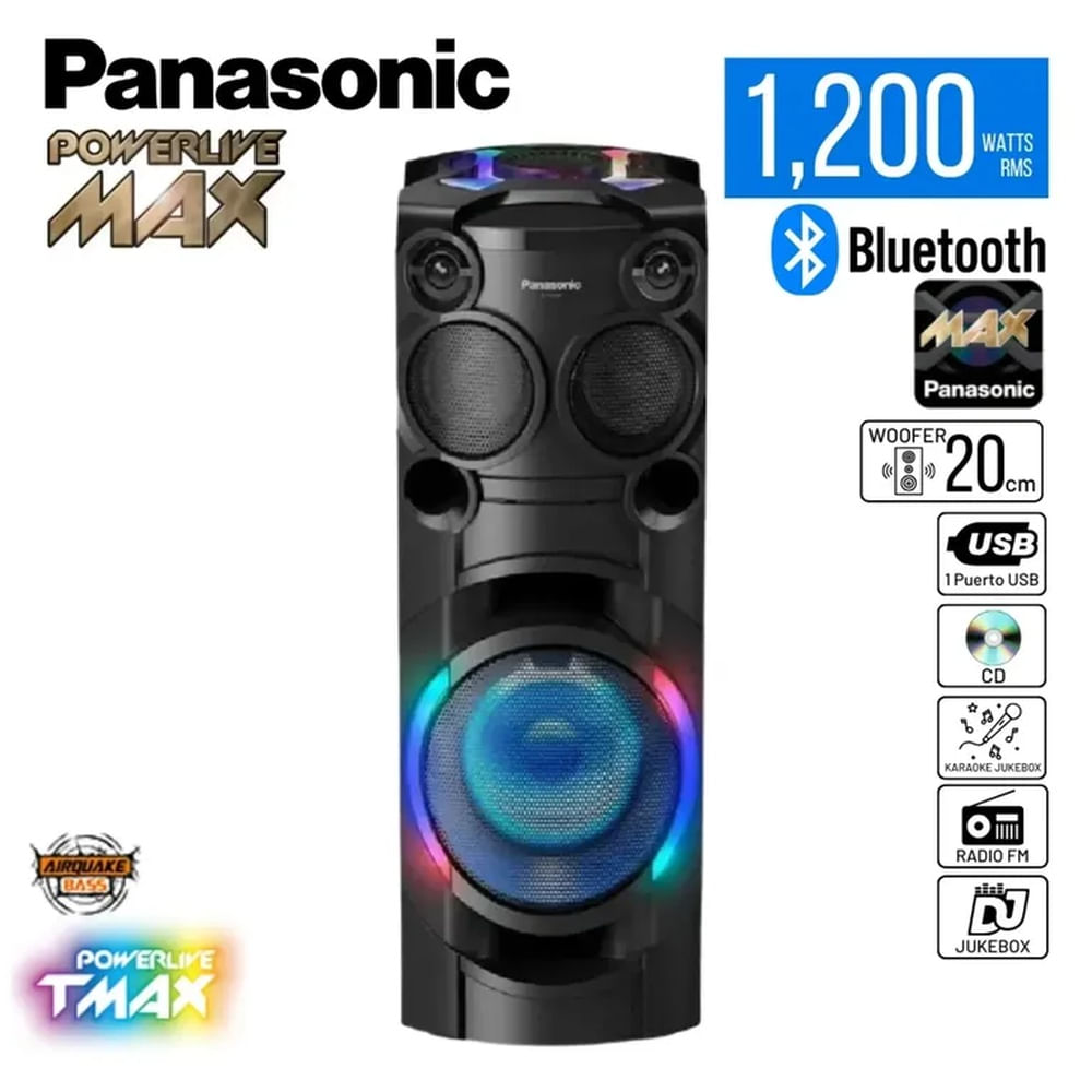 Equipo de Sonido Panasonic SC-TMAX40PUK 1200 Watts - Negro