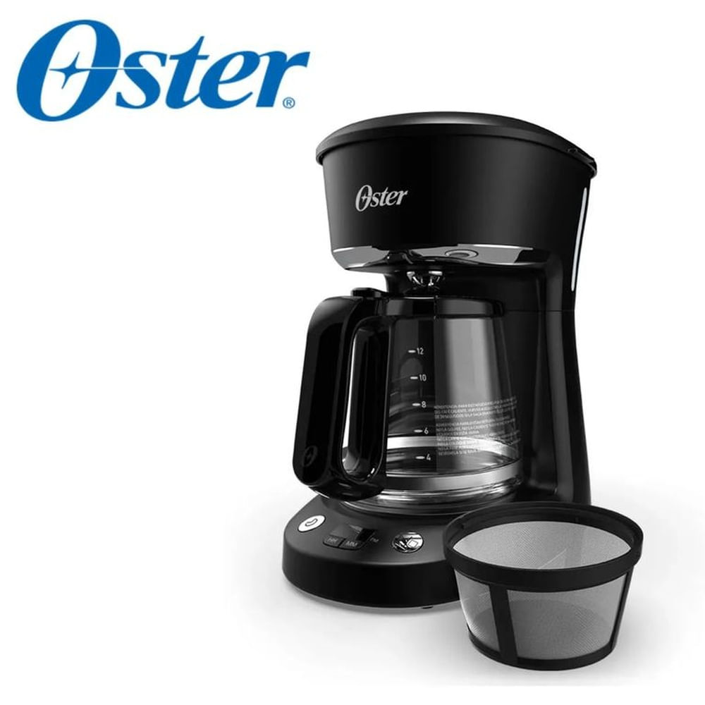 Cafetera Oster BVSTDCP121B de 12 tazas Programable