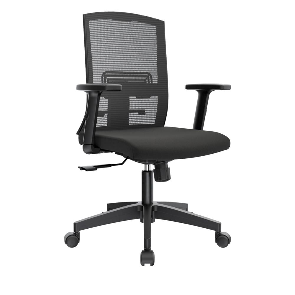 Silla Ergonómica Monk Semireclinable Gerente Nylon Negro Ofideas