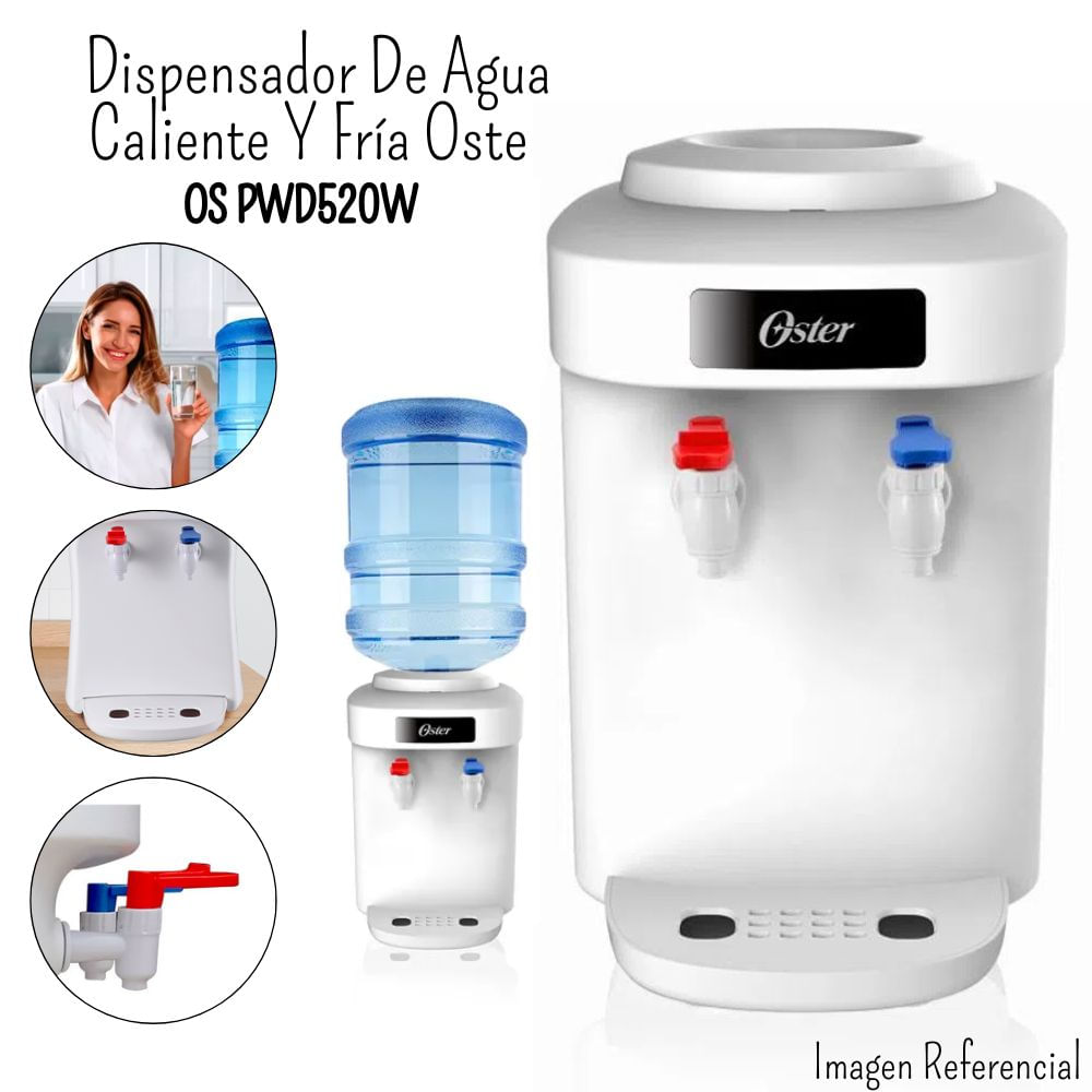 DISPENSADOR DE AGUA DE MESA OSTER DE 20LT OSPWD520W - BLANCO