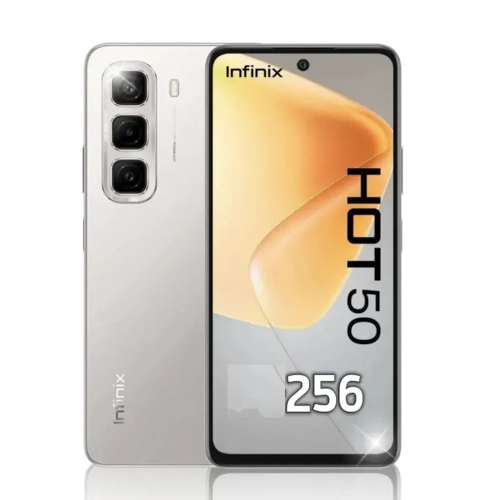 Celular Infinix Hot 50 PRO 256GB 8GB Ram Negro Pantalla FHD+ 120Hz Grey