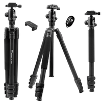 Trípode Profesional 155 Cm Weifeng WF-6627 Disparador Bluetooth