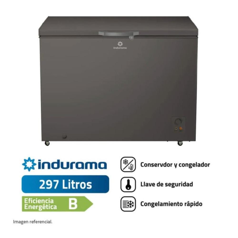 Congeladora Horizontal 297 litros Defrost Gris Indurama CI-320DG