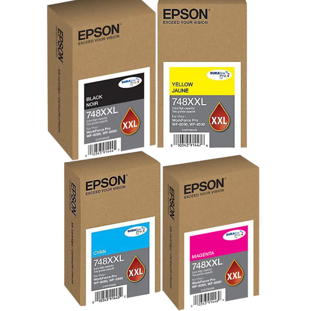 Tinta Epson 748XXL Pack completo WF-6090 WF-6590 WF-8590 WF-8090